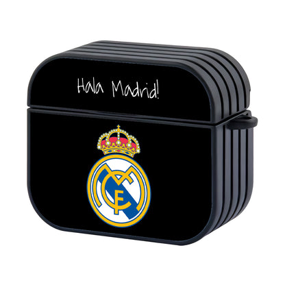 Real Madrid Hala Madrid Word Hard Plastic Case Cover For Apple Airpods 3