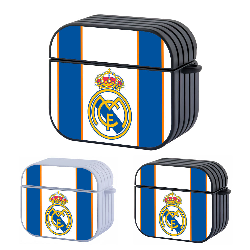 Real Madrid La Liga Team Hard Plastic Case Cover For Apple Airpods 3