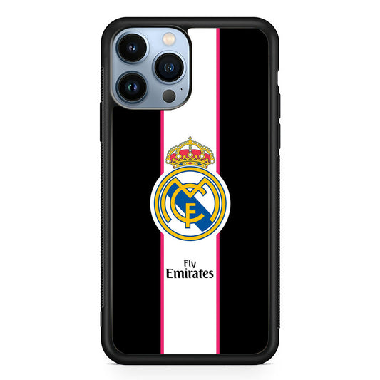 Real Madrid Stripe and Black iPhone 15 Pro Max Case