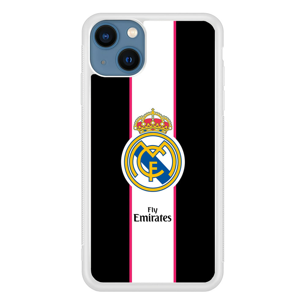 Real Madrid Stripe and Black iPhone 15 Case