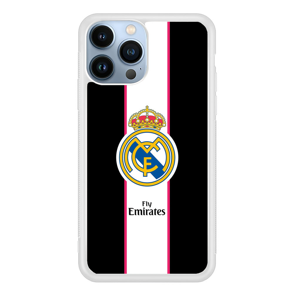 Real Madrid Stripe and Black iPhone 15 Pro Max Case