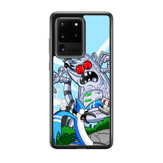 Regular Show Mordecai Battle Rigby Robot Samsung Galaxy S20 Ultra Case