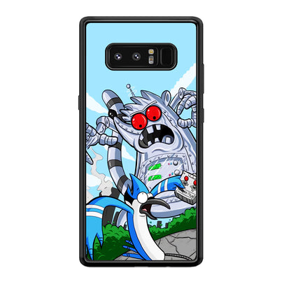 Regular Show Mordecai Battle Rigby Robot Samsung Galaxy Note 8 Case