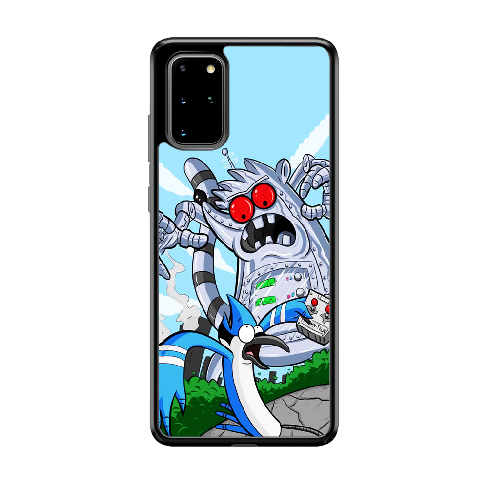 Regular Show Mordecai Battle Rigby Robot Samsung Galaxy S20 Plus Case