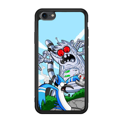 Regular Show Mordecai Battle Rigby Robot iPhone 7 Case