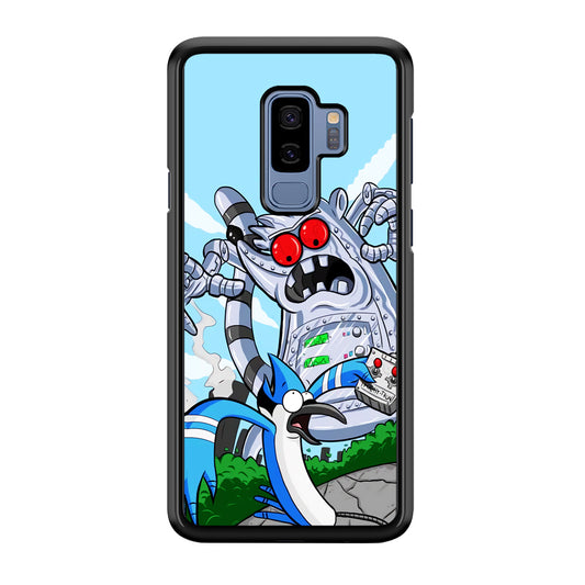 Regular Show Mordecai Battle Rigby Robot Samsung Galaxy S9 Plus Case