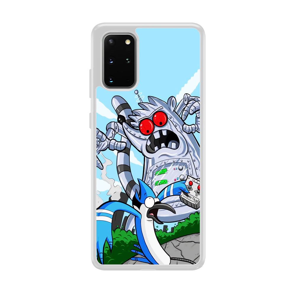 Regular Show Mordecai Battle Rigby Robot Samsung Galaxy S20 Plus Case