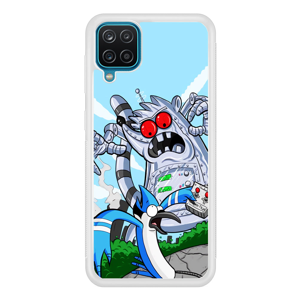 Regular Show Mordecai Battle Rigby Robot Samsung Galaxy A12 Case