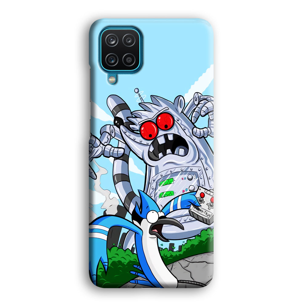 Regular Show Mordecai Battle Rigby Robot Samsung Galaxy A12 Case