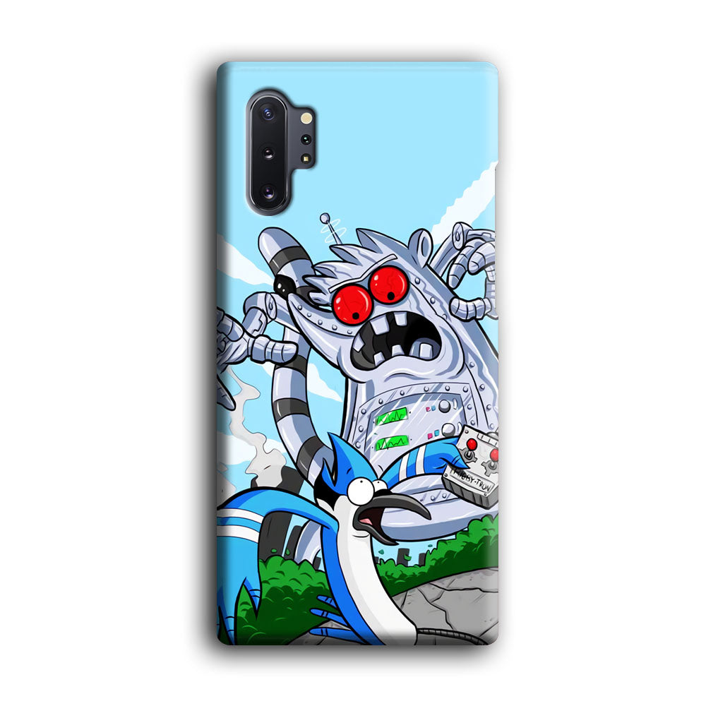 Regular Show Mordecai Battle Rigby Robot Samsung Galaxy Note 10 Plus Case