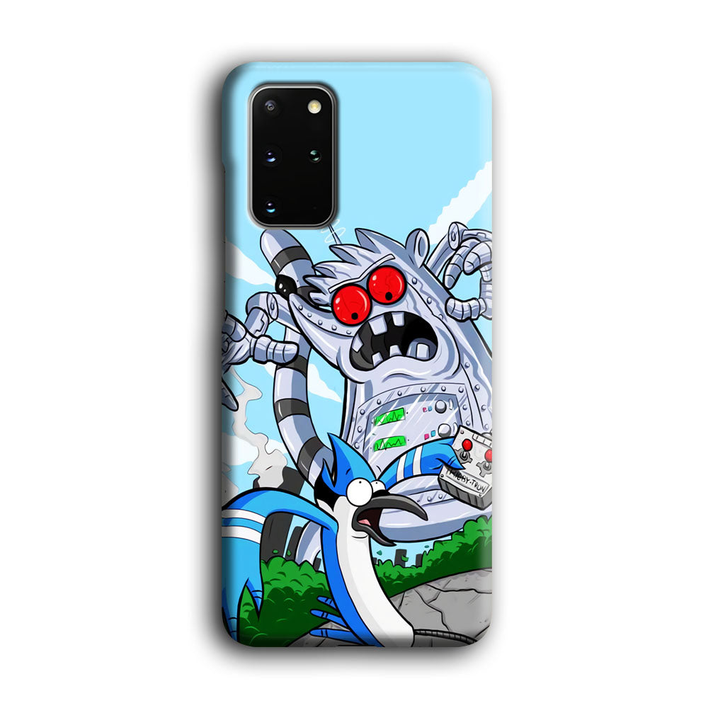 Regular Show Mordecai Battle Rigby Robot Samsung Galaxy S20 Plus Case