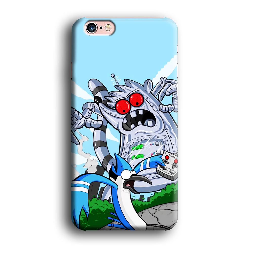 Regular Show Mordecai Battle Rigby Robot iPhone 6 Plus | 6s Plus Case