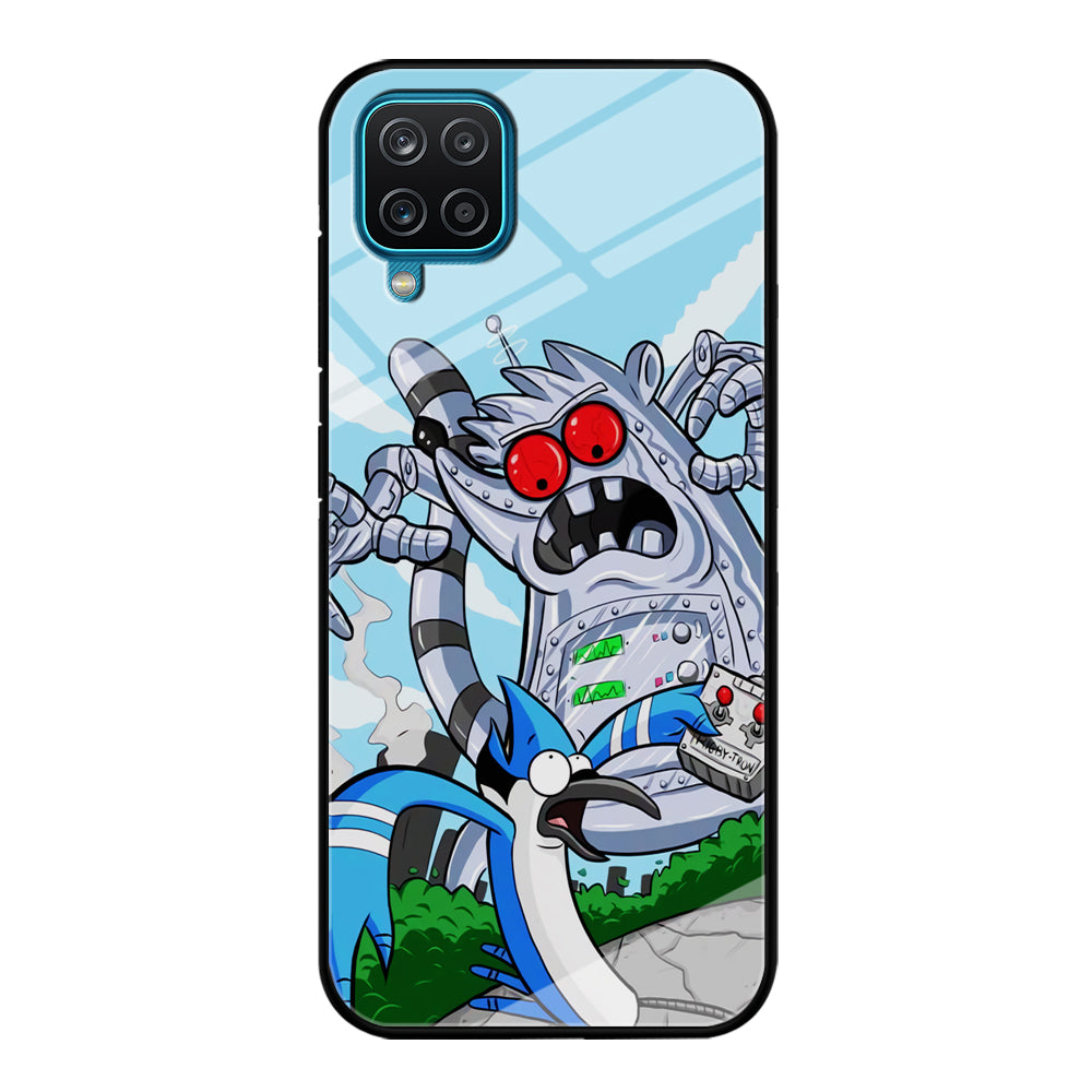 Regular Show Mordecai Battle Rigby Robot Samsung Galaxy A12 Case