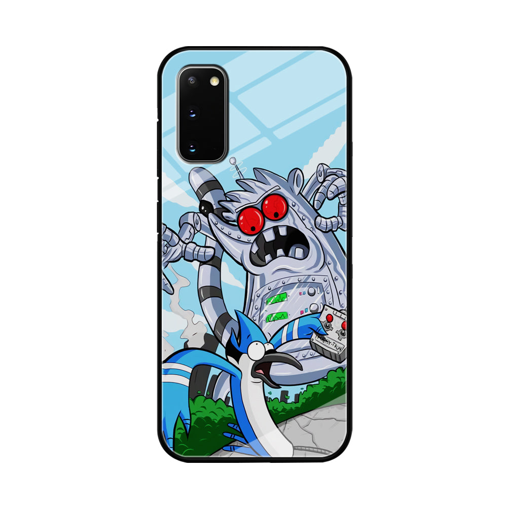 Regular Show Mordecai Battle Rigby Robot Samsung Galaxy S20 Case