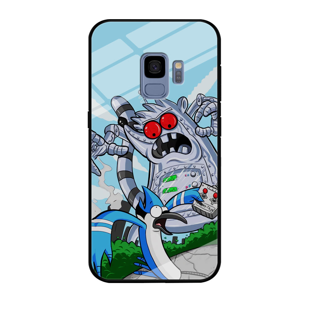 Regular Show Mordecai Battle Rigby Robot Samsung Galaxy S9 Case