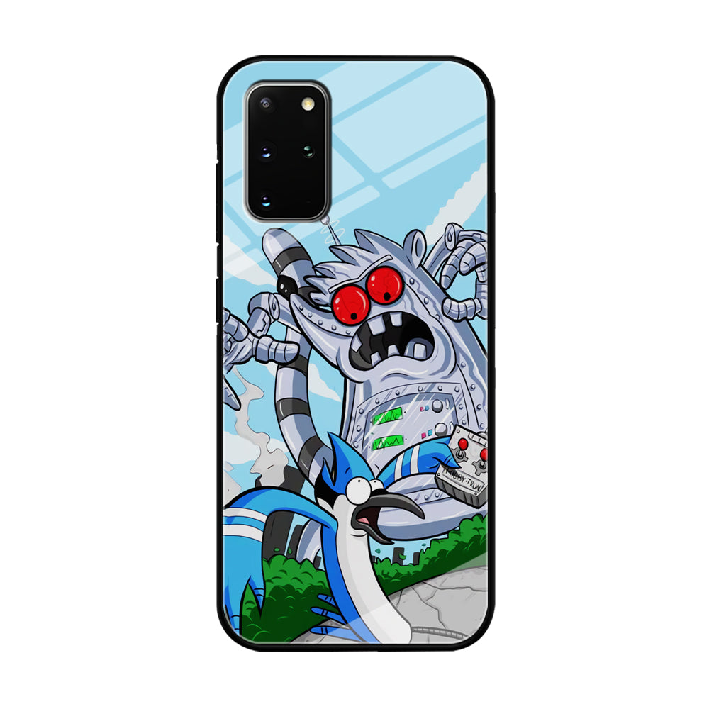 Regular Show Mordecai Battle Rigby Robot Samsung Galaxy S20 Plus Case