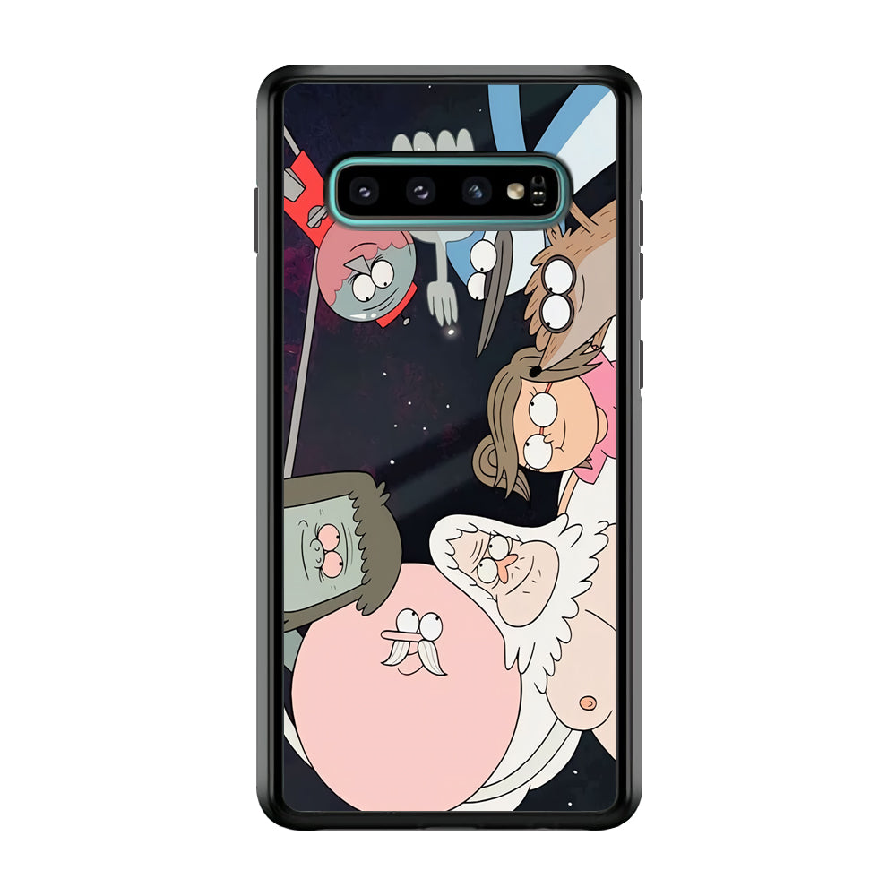 Regular Show Team Work Samsung Galaxy S10 Case