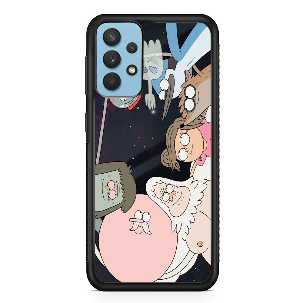 Regular Show Team Work Samsung Galaxy A32 Case