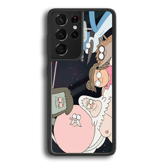 Regular Show Team Work Samsung Galaxy S21 Ultra Case
