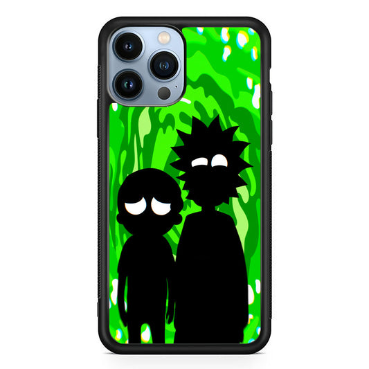 Rick And Morty Silhouette Of Slime iPhone 14 Pro Case