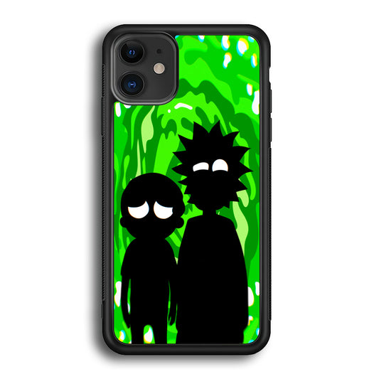 Rick And Morty Silhouette Of Slime iPhone 12 Case