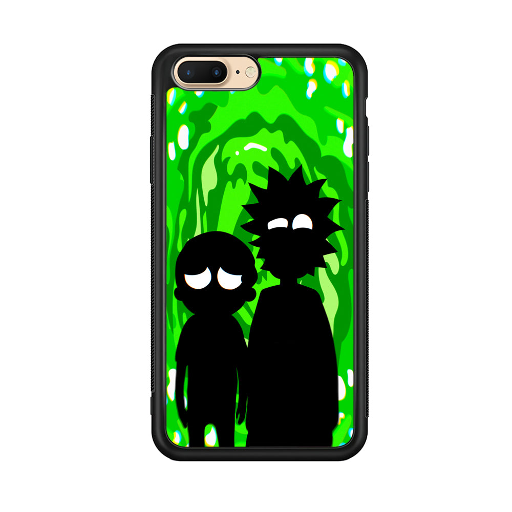 Rick And Morty Silhouette Of Slime iPhone 7 Plus Case