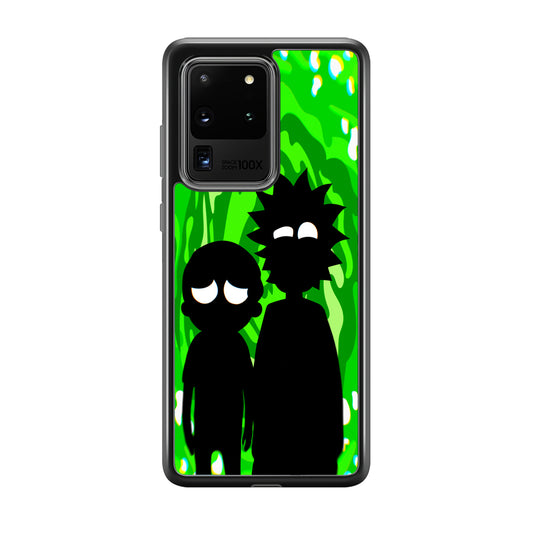 Rick And Morty Silhouette Of Slime Samsung Galaxy S20 Ultra Case