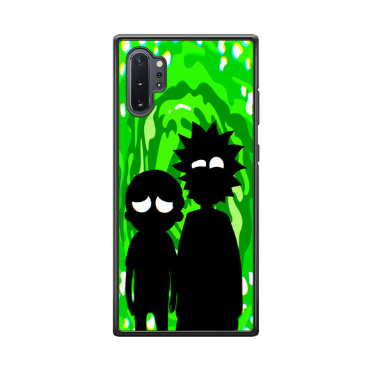 Rick And Morty Silhouette Of Slime Samsung Galaxy Note 10 Plus Case