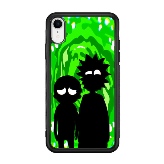 Rick And Morty Silhouette Of Slime iPhone XR Case