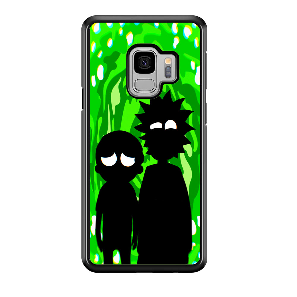 Rick And Morty Silhouette Of Slime Samsung Galaxy S9 Case