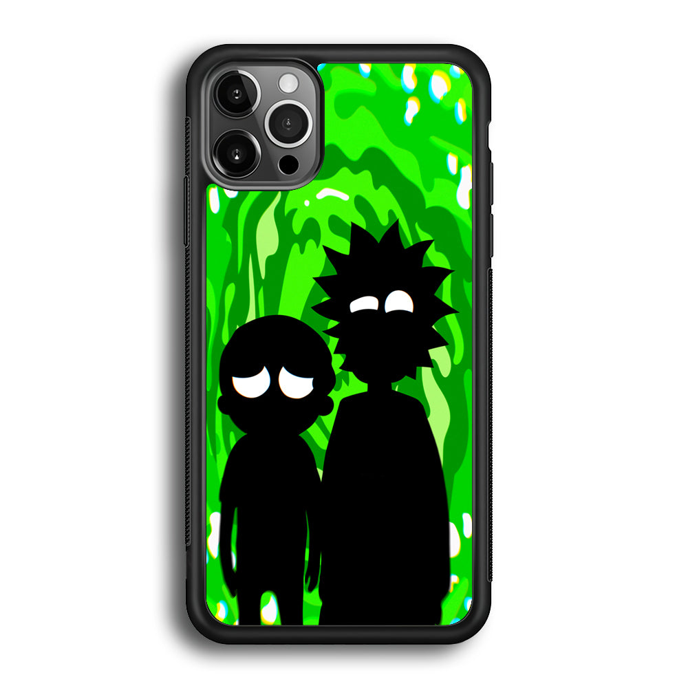 Rick And Morty Silhouette Of Slime iPhone 12 Pro Case