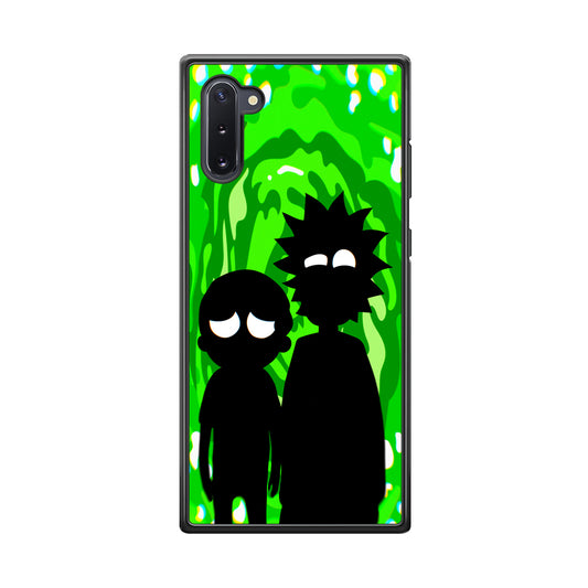 Rick And Morty Silhouette Of Slime Samsung Galaxy Note 10 Case