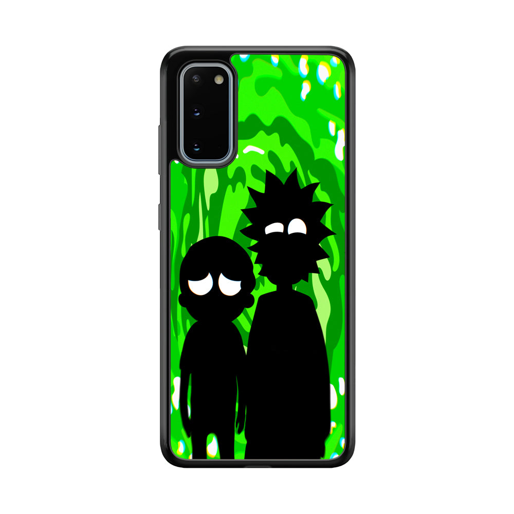 Rick And Morty Silhouette Of Slime Samsung Galaxy S20 Case