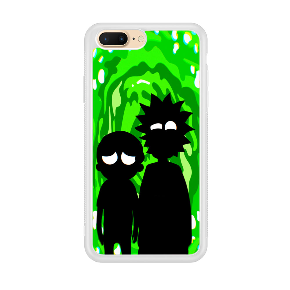 Rick And Morty Silhouette Of Slime iPhone 7 Plus Case