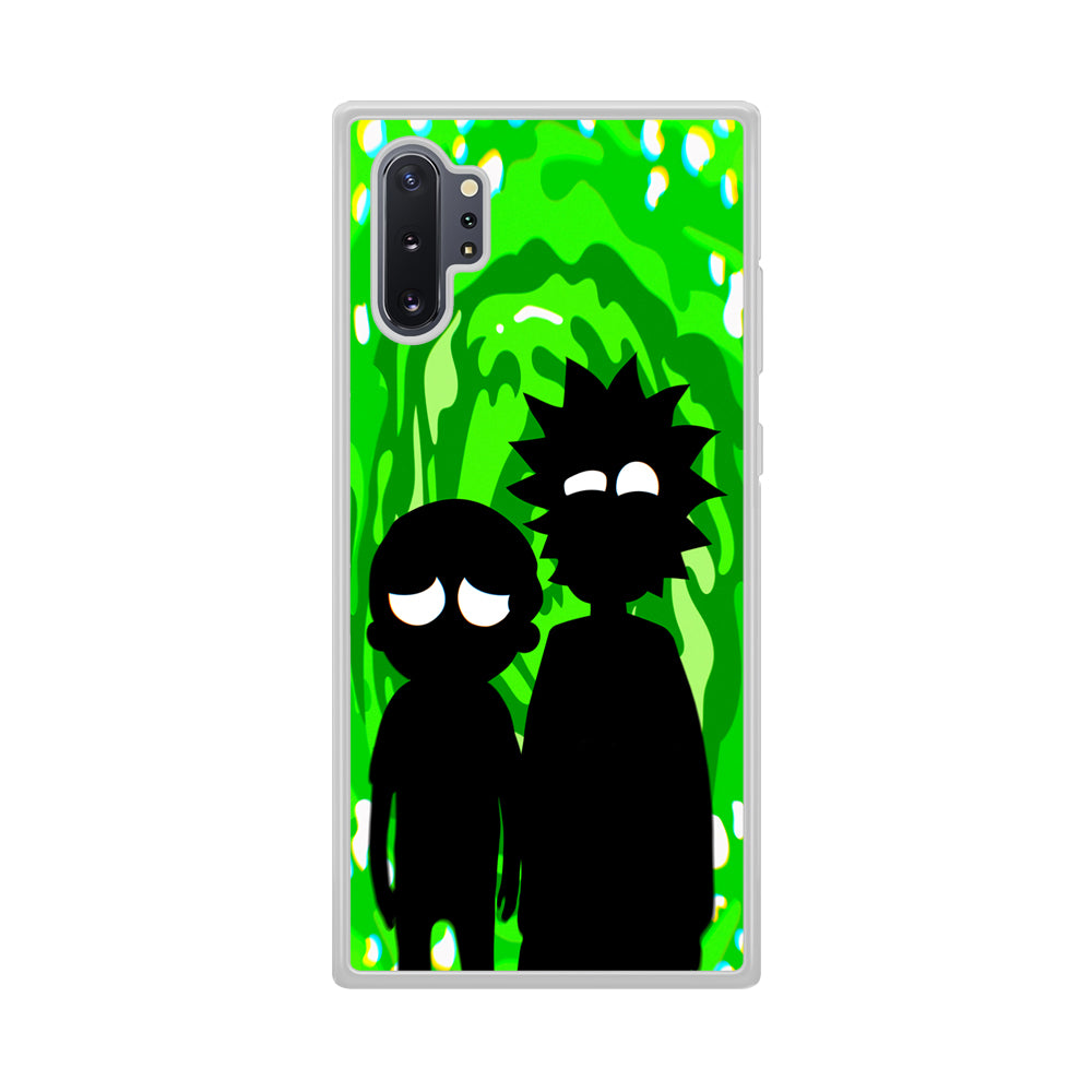 Rick And Morty Silhouette Of Slime Samsung Galaxy Note 10 Plus Case