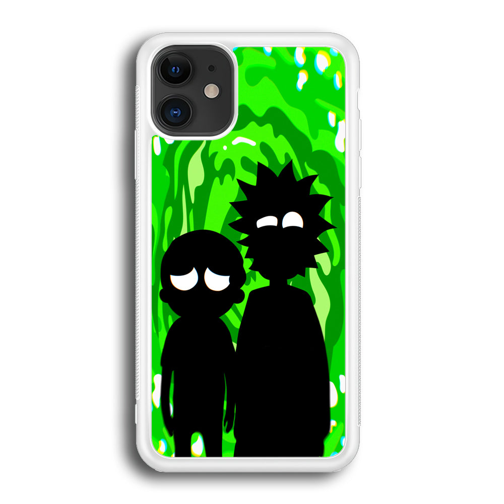 Rick And Morty Silhouette Of Slime iPhone 12 Case