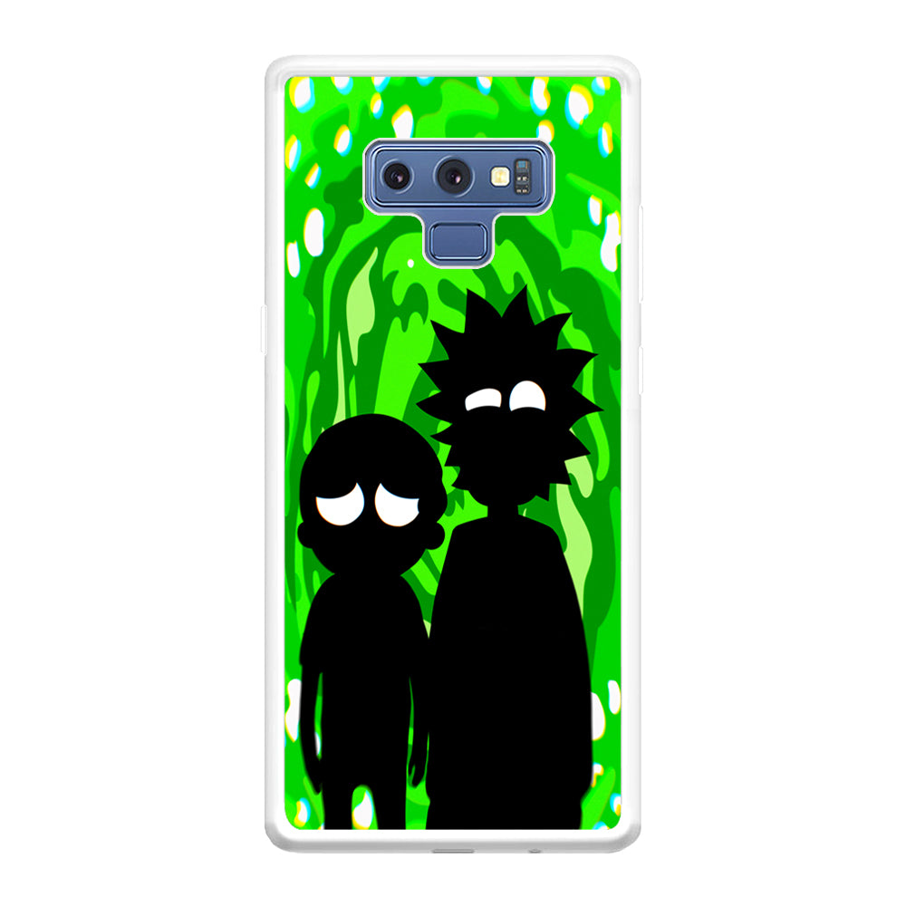 Rick And Morty Silhouette Of Slime Samsung Galaxy Note 9 Case