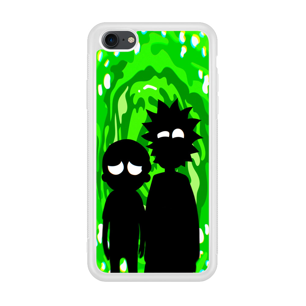 Rick And Morty Silhouette Of Slime iPhone 8 Case