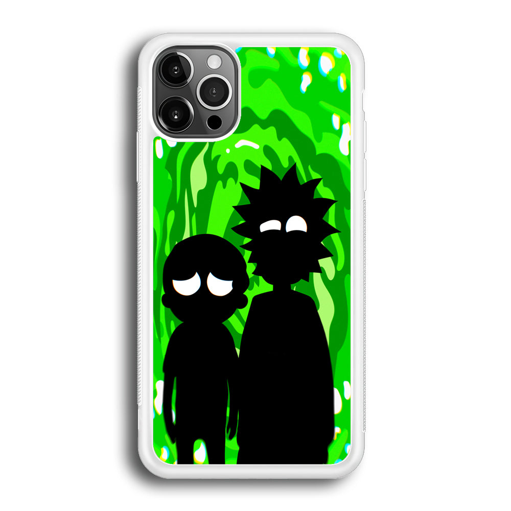 Rick And Morty Silhouette Of Slime iPhone 12 Pro Case