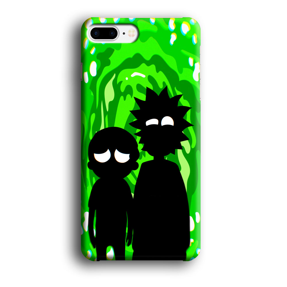 Rick And Morty Silhouette Of Slime iPhone 7 Plus Case