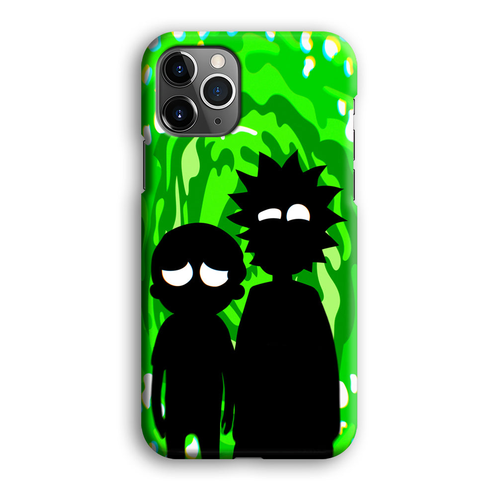 Rick And Morty Silhouette Of Slime iPhone 12 Pro Case