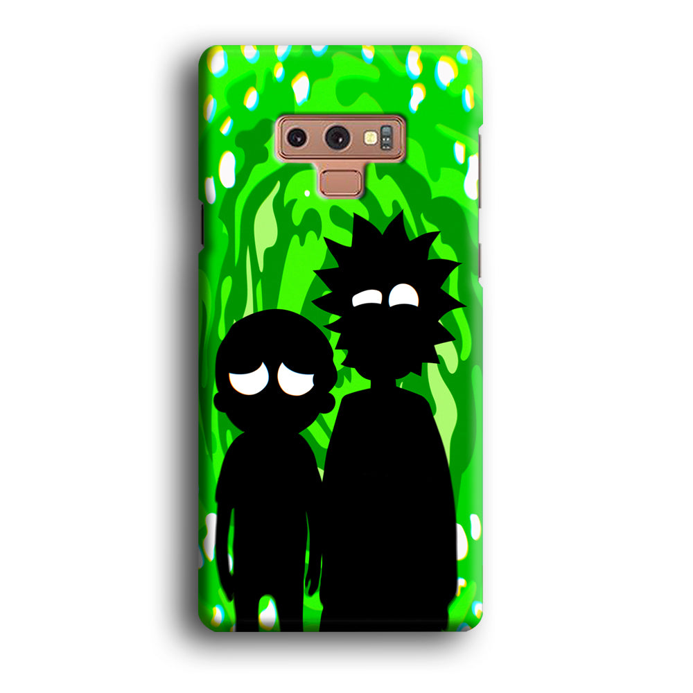 Rick And Morty Silhouette Of Slime Samsung Galaxy Note 9 Case