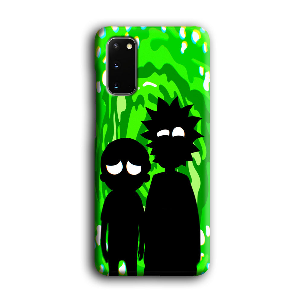 Rick And Morty Silhouette Of Slime Samsung Galaxy S20 Case