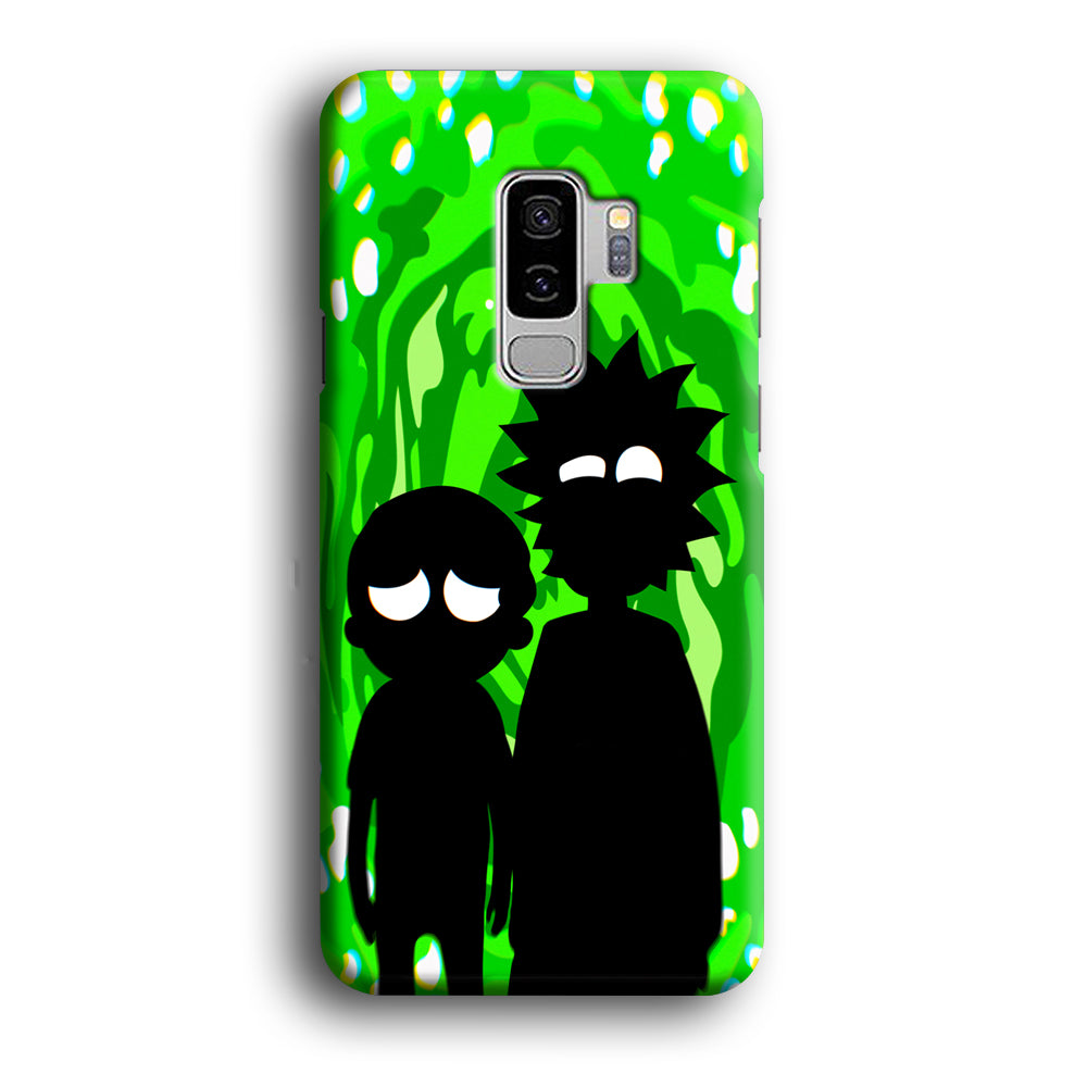 Rick And Morty Silhouette Of Slime Samsung Galaxy S9 Plus Case