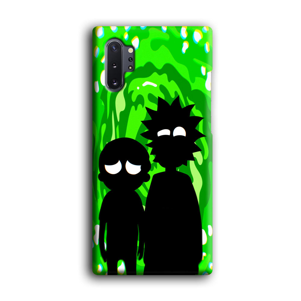 Rick And Morty Silhouette Of Slime Samsung Galaxy Note 10 Plus Case