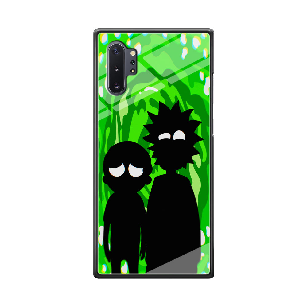 Rick And Morty Silhouette Of Slime Samsung Galaxy Note 10 Plus Case