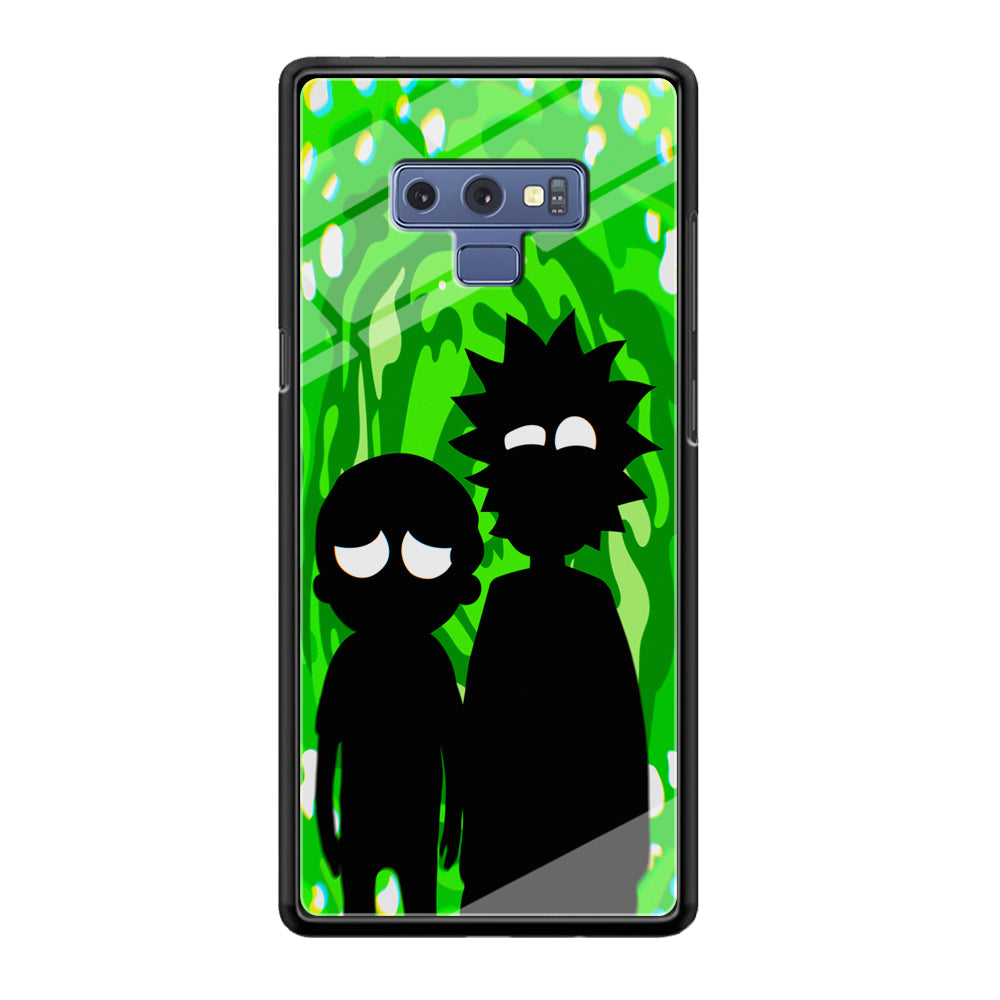 Rick And Morty Silhouette Of Slime Samsung Galaxy Note 9 Case