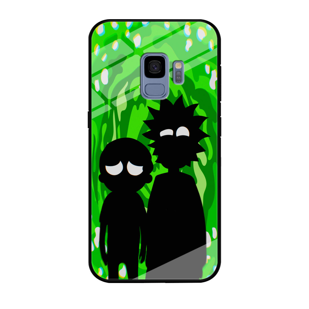 Rick And Morty Silhouette Of Slime Samsung Galaxy S9 Case