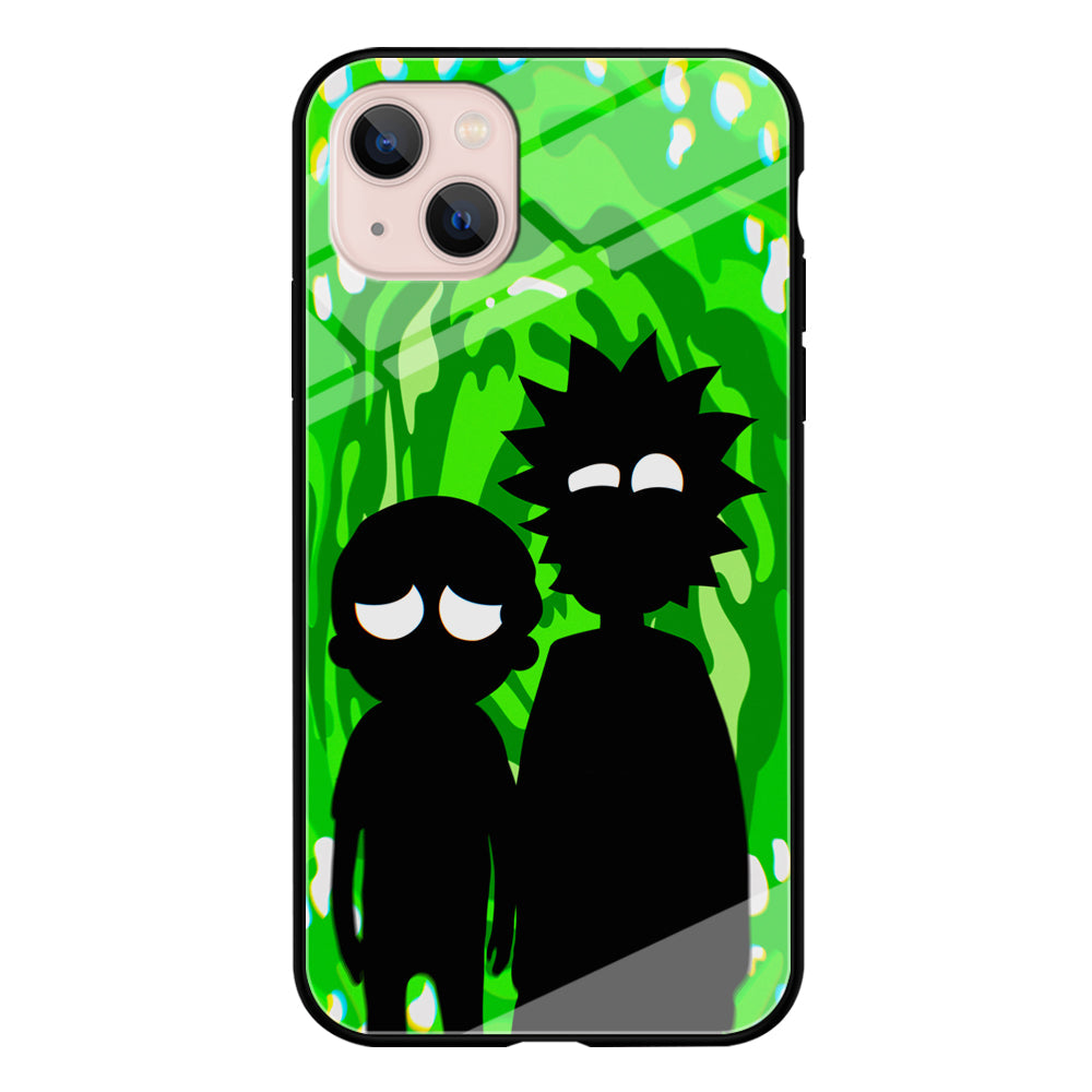 Rick And Morty Silhouette Of Slime iPhone 15 Case