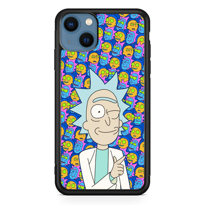 Rick Feel Happy iPhone 14 Plus Case
